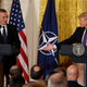 U.S. President Donald Trump (R) and NATO Secretary General Jens Stoltenberg